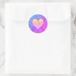 Adesivo Rainbow Marbled Heart
