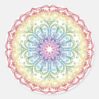 Adesivo Rainbow Ombre Mandala