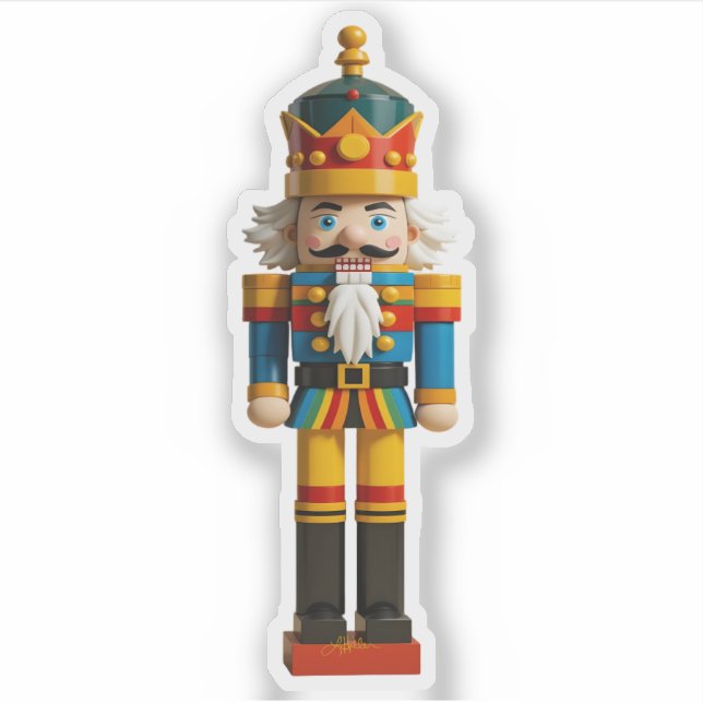 Adesivo Rainbow Orgulho gay Natal Nutcracker Toy (Frente)