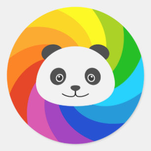 Adesivo Rainbow Panda