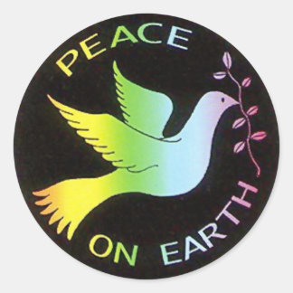Adesivo Rainbow Peace Dove Peace Sign