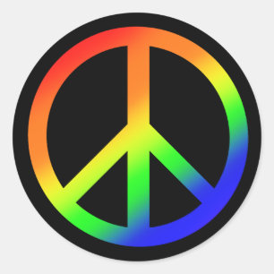 Adesivo Rainbow Peace Sticker