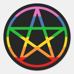 Adesivo Rainbow Pentacle