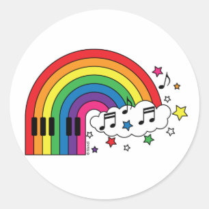Adesivo Rainbow Piano