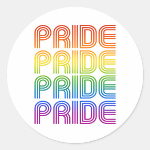 Adesivo Rainbow Pride Retro