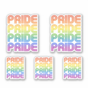 Adesivo Rainbow Pride Retro