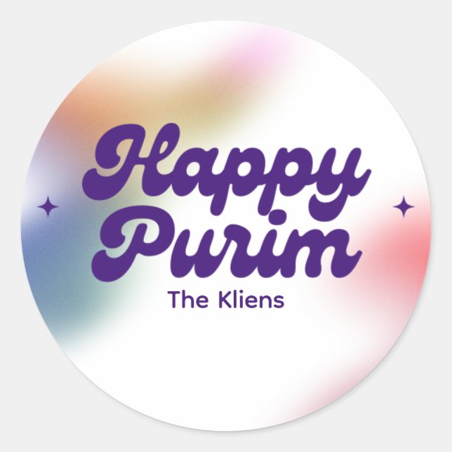 Adesivo Rainbow Purim Label (Frente)