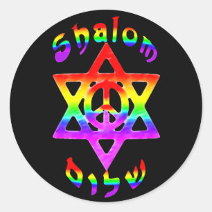 Adesivo Rainbow Shalom Stickers
