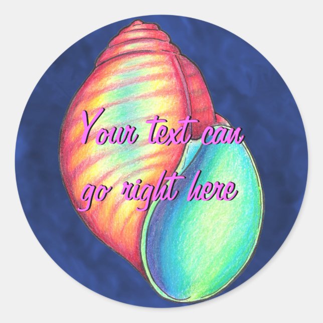 Adesivo Rainbow Shell Stickers (Frente)
