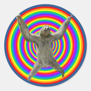 Adesivo Rainbow Sloth