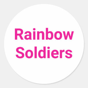 Adesivo Rainbow Soldiers Hankamer Artjunkhaus Sweet Love