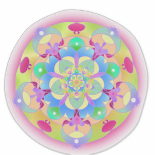 Adesivo Rainbow Song Mandala