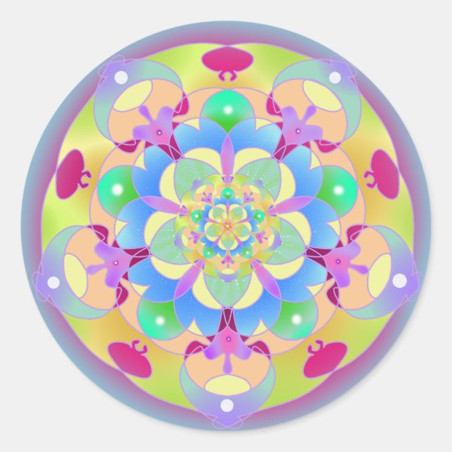 Adesivo Rainbow Song Mandala (Frente)