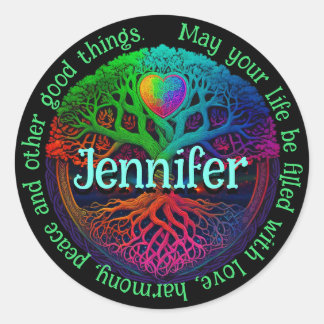 Adesivo Rainbow Tree of Life Love