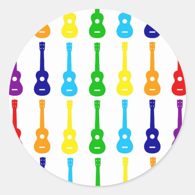 Adesivo Rainbow Ukes (Frente)