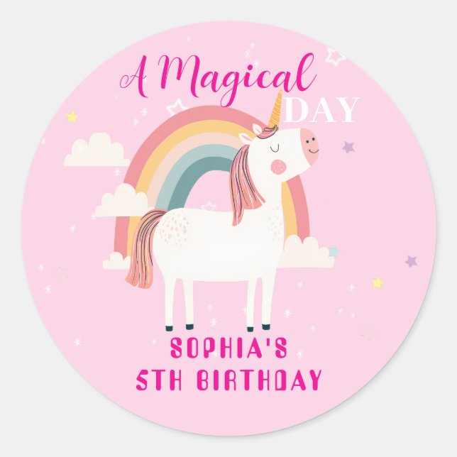 Adesivo Rainbow Unicorn (Frente)