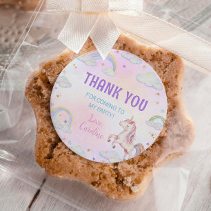 Adesivo Rainbow Unicorn Birthday ClassRound Sticker