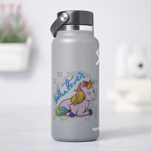 Adesivo Rainbow Unicorn Independentemente da Gag