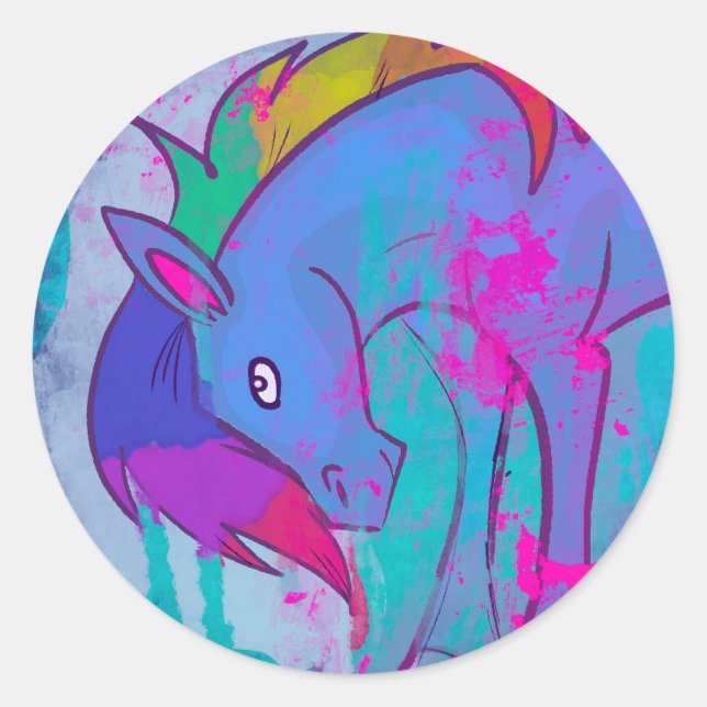 Adesivo Rainbow Unicorn Sprinkles Stickers (Frente)
