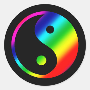 Adesivo Rainbow Yin Yang