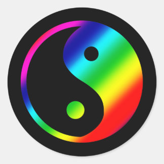 Adesivo Rainbow Yin Yang