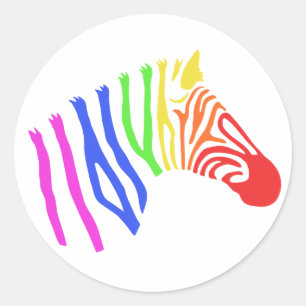 Adesivo Rainbow Zebra Sticker