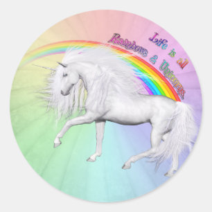 Adesivo Rainbows e Unicórnios
