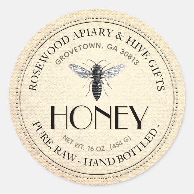 Adesivo Rainha Bee Raw Mão Engarrafada (Frente)