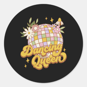 Adesivo Rainha Boho Dançante Flor Disco 70 e 80 Mulheres