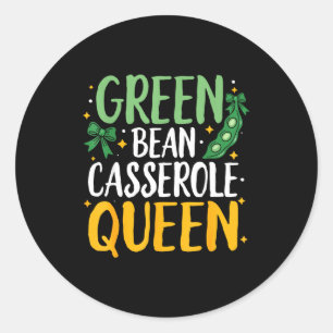 Adesivo Rainha da Cerole de Feijão Verde Cozinha Funny Dia