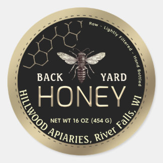 Adesivo Rainha da Fronteira Dourada com o Honeycomb Honey