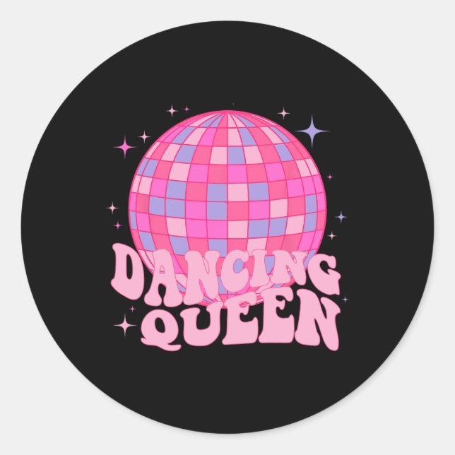 Adesivo Rainha Dançando Mãe Dançando 70 e 80 Disco (Frente)