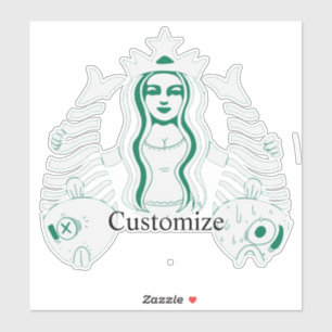 Adesivo Rainha de Coroa Estelar Sereia Thunder_Cove