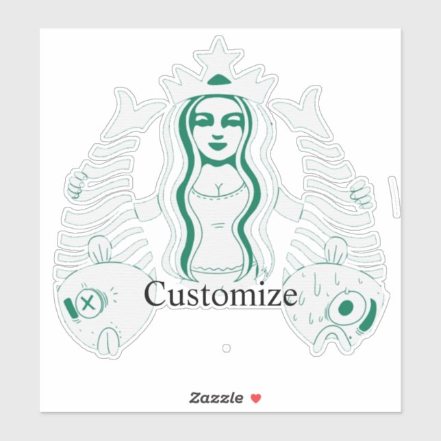 Adesivo Rainha de Coroa Estelar Sereia Thunder_Cove (Folha)