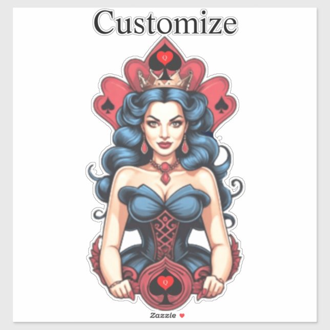 Adesivo Rainha de Espadas Trovão_Cove (Folha)