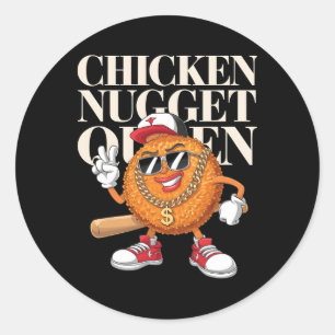 Adesivo Rainha de Nugget de Frango Comida