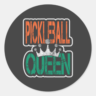 Adesivo Rainha de Pickleball - Legenda da Corte Regal