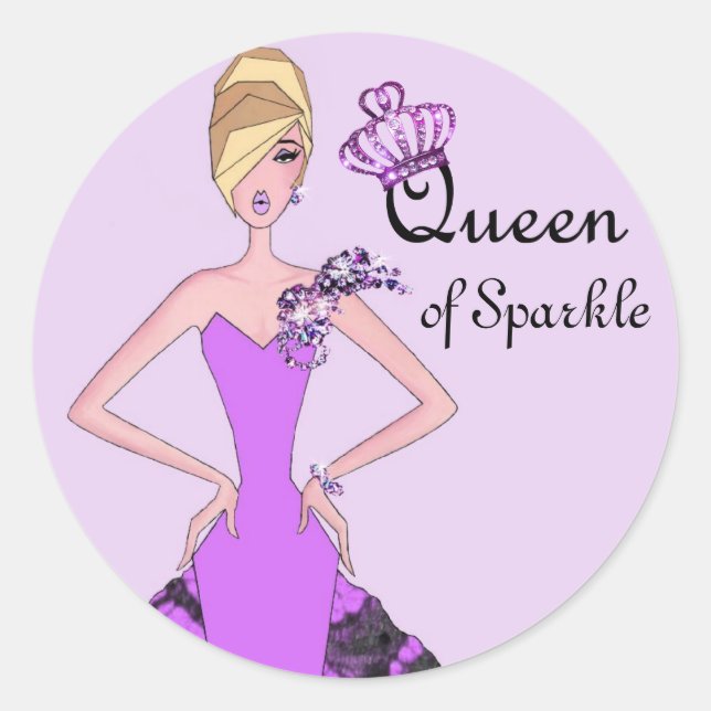 Adesivo "Rainha de Sparkle" (Frente)