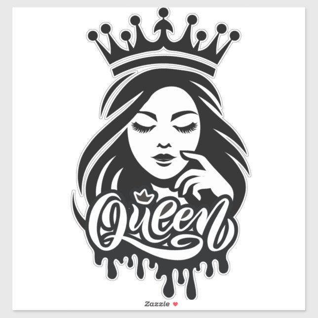 Adesivo Rainha Design – Coroa Real Elegante (Folha)