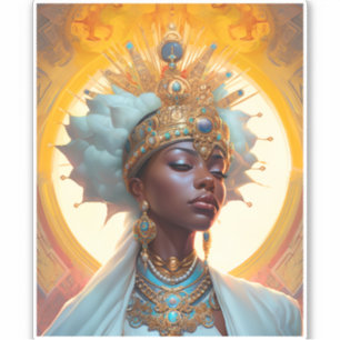 Adesivo Rainha Deusa Fantasia Art