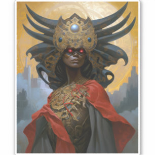 Adesivo Rainha Deusa Fantasia Art