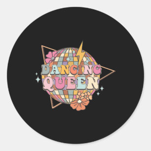 Adesivo Rainha Disco Dança Mãe Dançando Rainha Vintage Dan