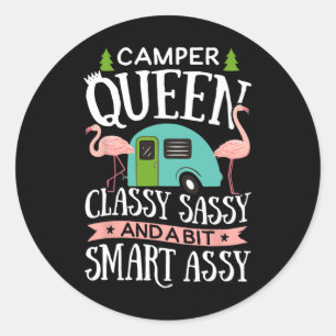 Adesivo Rainha do Acampamento Cly Sy Inteligente Divertido