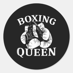 Adesivo Rainha do Boxe Feminino Lutadora de Kickboxing 