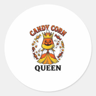 Adesivo Rainha do Candy Corn Camisa Vintage de Doces de Ha