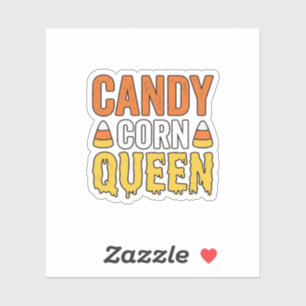 Adesivo Rainha do Candy Corn Design de Camiseta de Hallowe