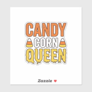 Adesivo Rainha do Candy Corn Design de Camiseta de Hallowe