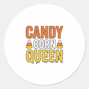 Adesivo Rainha do Candy Corn Design de Camiseta de Hallowe