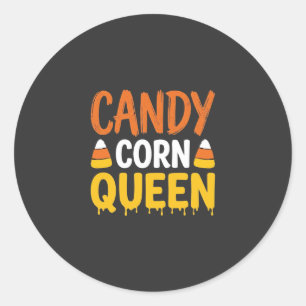 Adesivo Rainha do Candy Corn Gráfico de Halloween_1