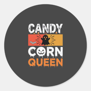 Adesivo Rainha do Candy Corn Halloween SVG Design